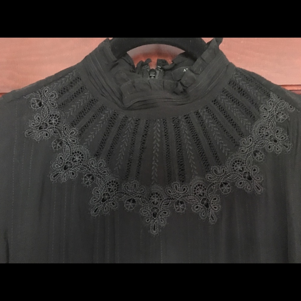 All Saints Long Sleeve Peasant Blouse